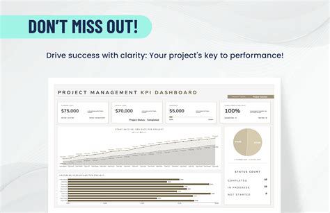 Project Management KPI Dashboard Template in Excel, Google Sheets - Download | Template.net