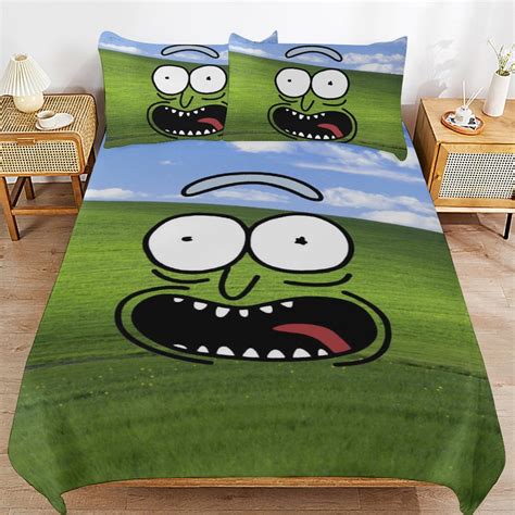 Rick And Morty Bedding Sets Cute Bed Cover Anime Cartoon 3d Printed Lightweight Room Decor Sets