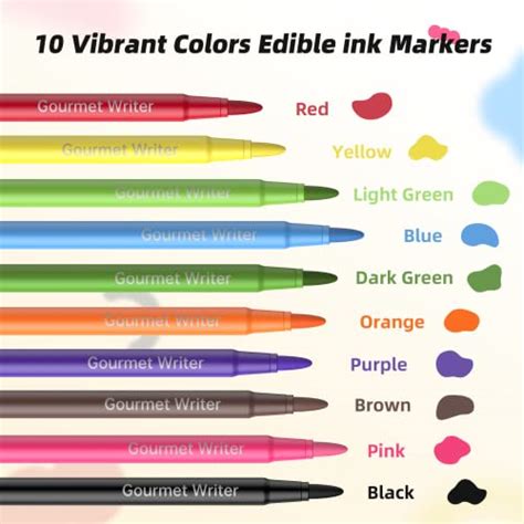 Sotek Food Coloring Marker Pens Food Grade Edible Makers Food