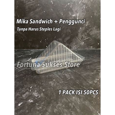 Jual Isi Pcs Mika Sandwich Segitiga Tray Roti Tawar Tray