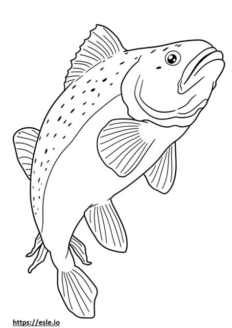 Sea Trout Coloring Pages Free Printable