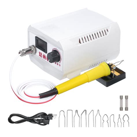 60W -240V 18PCS Woodburner Wood Burning Tool Kit Adjustable 0℃-800℃ Digital Display Woodburning ...