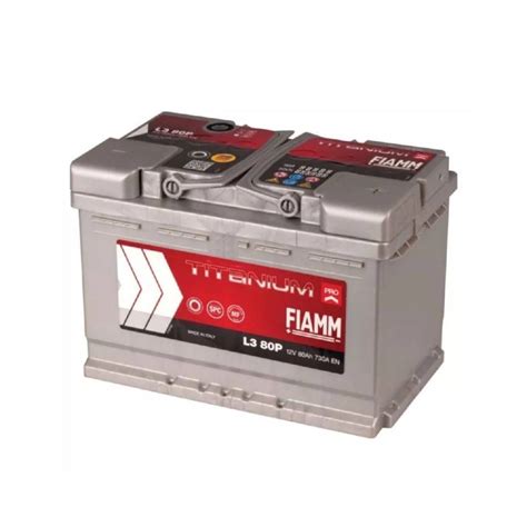 Autobatterie FIAMM 80Ah 730A 12V | KFZ STEMI