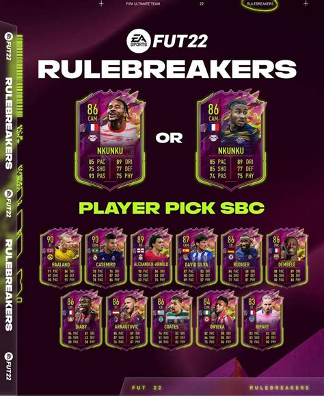 FIFA 22 SBC Christopher Nkunku Rulebreakers HC9ESPORTS