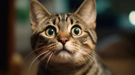 Premium Photo Skeptic Surprised Cat Thinking Dont Know What To Do Big