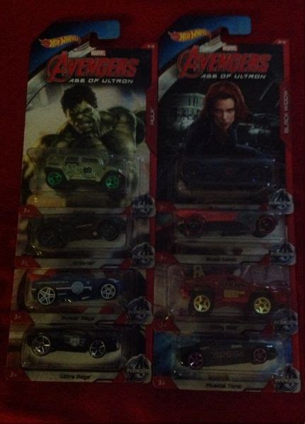HOT WHEELS AVENGERS AGE OF ULTRON CARS Avengers Age Age Of Ultron Hot Wheels