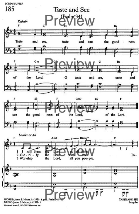 Hymns Of Promise A Large Print Songbook 185 I Will Bless The Lord At