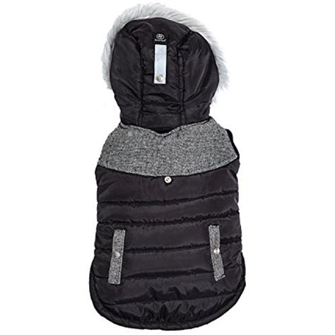 Silver Paw Quilted Dog Jacket Small Black See This Great Product