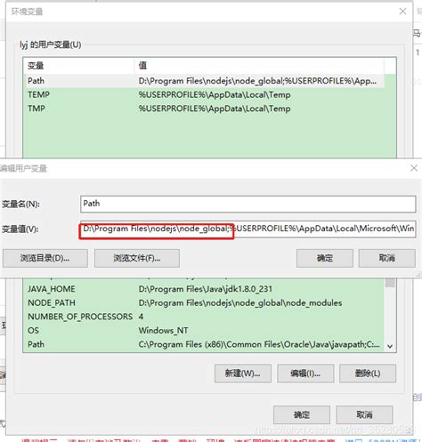 Nodejs全局环境变量的配置（windows10） 源码巴士