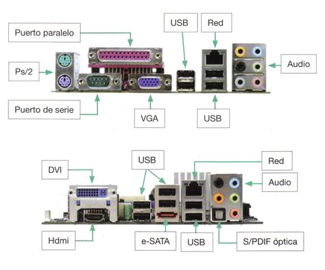 Puertos Posteriores De Una Cpu Soportecastro