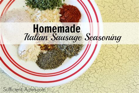 Homemade Italian Sausage Seasoning