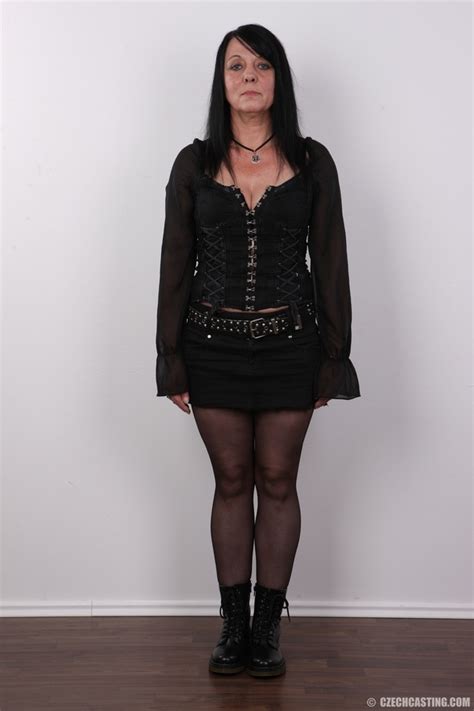 Mature Chick Removes Her All Black Long Sle XXX Dessert Picture 2