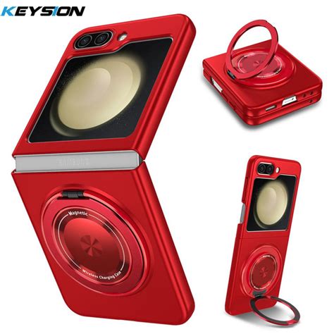 Чехол KEYSION для MagSafe для Samsung Z Flip 6 5 5G, жесткий ...