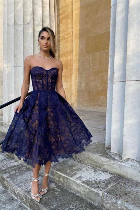 Rent Olivia Navy Dress Nadine Merabi HURR