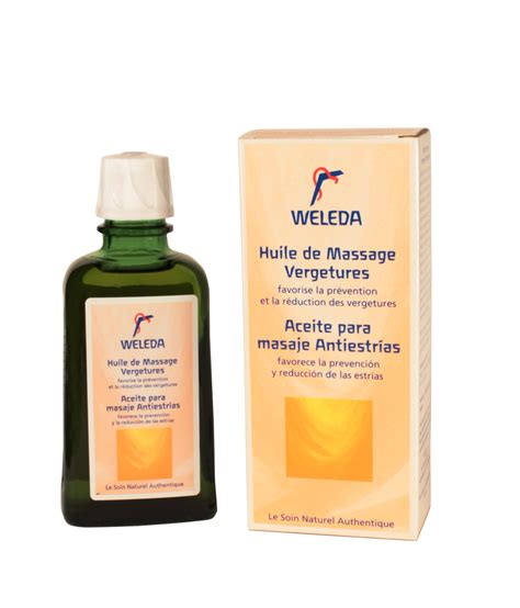 Huile de massage vergetures Weleda Crèmes contre les vergetures