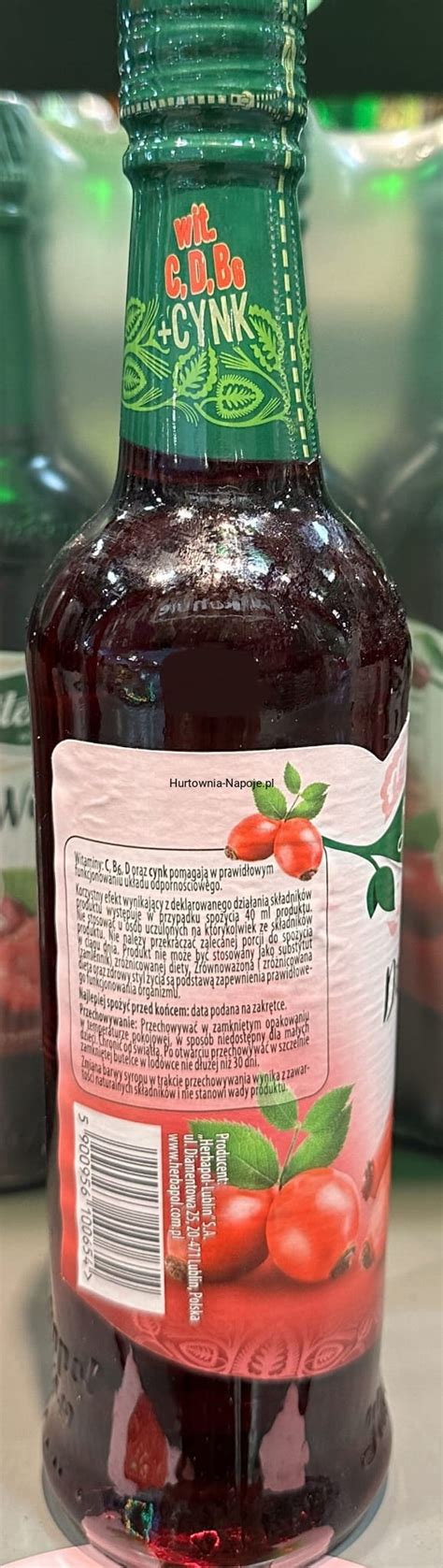 Herbapol Syrop dzika róża 420ml Hurtownia z napojami 1800 produktów