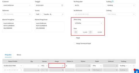 Cara Input Transaksi Yang Menggunakan Mata Uang Asing Beecloud 3 0 Bee Id