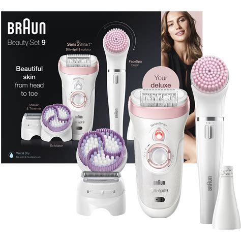 Epilator Braun Silk-épil 9 9/975 BS Beauty Set, SensoSmart™, Micro-Grip ...