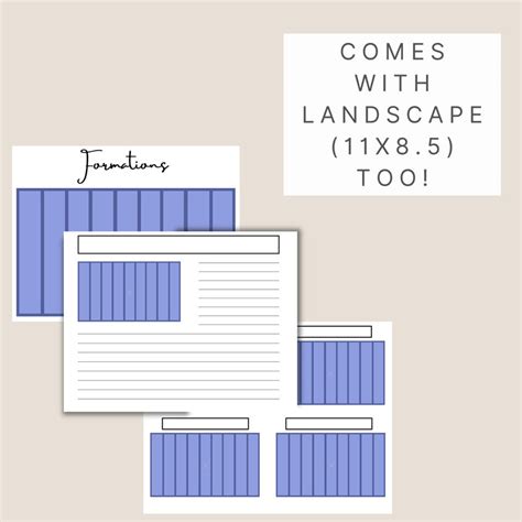 Formations Tracker 9 Panel Sheets Cheer Floor 9 Panel Cheer Floor Template Etsy