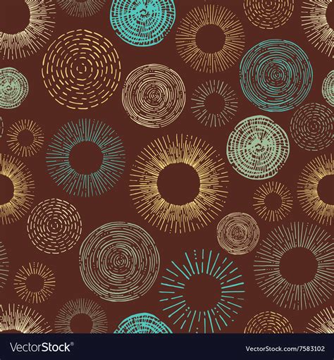 Circle Seamless Pattern Royalty Free Vector Image