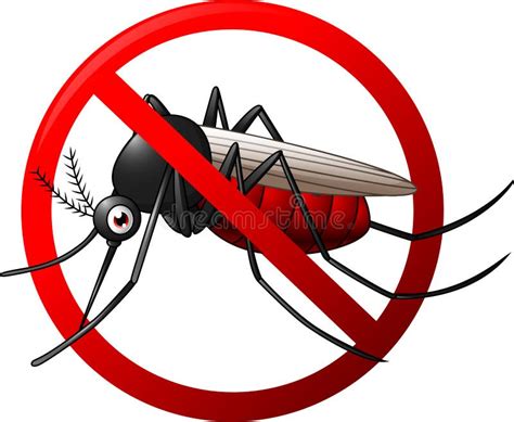 Stop Mosquito Cartoon Stock Illustration Illustration Of Control