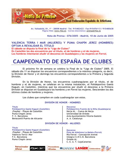 Los Clubes Que Compiten En Cada Cuadrangular Son Estos