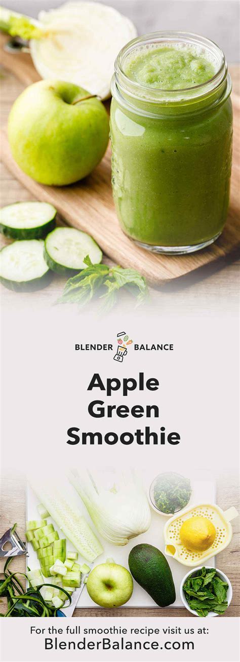 Apple and Glorious Greens Smoothie (Nourishing and Delicious) - Blender ...