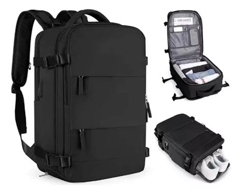 Mochila Viaje Carry On Compartimientos Usb Impermeable Viral