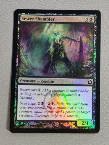 Sewer Shambler Foil Nm Return To Ravnica Magic The Gathering Mtg