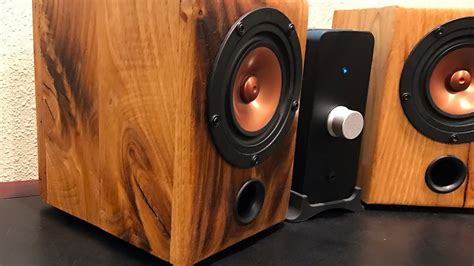 Diy Desktop Speakers From Reclaimed Barn Wood Youtube