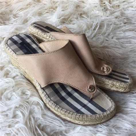 Burberry Shoes Burberry Wedge Sandals Poshmark