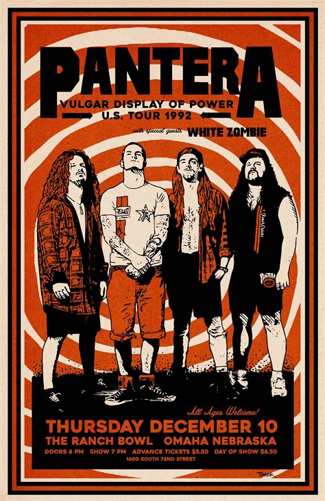 Pantera 1992 Tour Poster Sold By Cosme Sku 12118230 Printerval