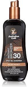 Australian Gold Spf Spray Gel With Bronzer Ounce Ml Pack