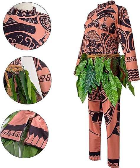 Mens Moana Maui Tattoo Costume Moana Costume Disney Storybook Costume