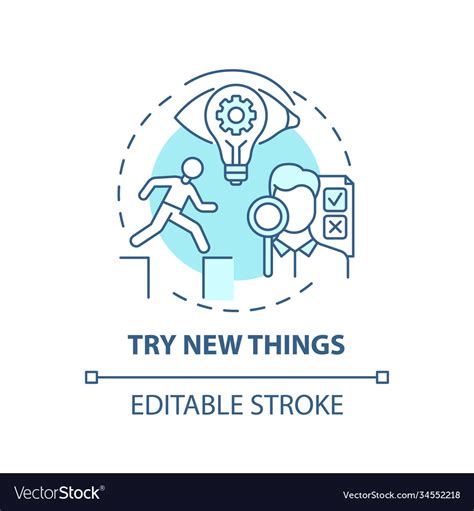 Try New Things Concept Icon Royalty Free Vector Image