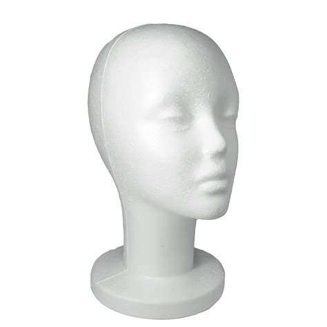 Mannequin Female Head Polystyrene Display For Hats Accessories POLYF