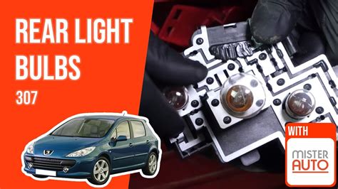 How To Replace The Rear Light Bulbs Peugeot Youtube