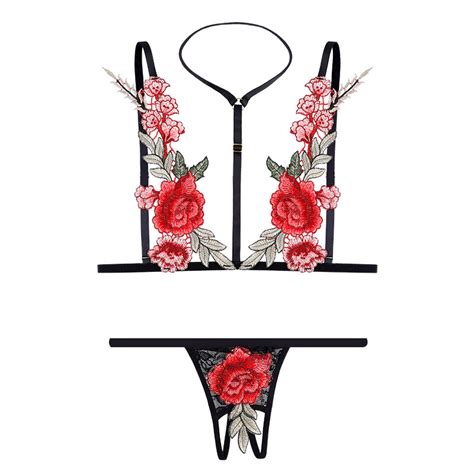 Readystock Loveena Rose Bikini Set Nightwear Lingerie L Shopee Malaysia