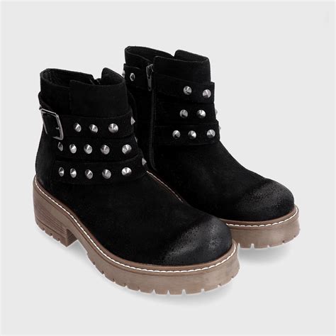 Ripley Botines Mujer Gotta Cuero Negro