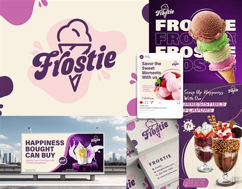 Ice Cream Logo And Brand Identity | Ice Cream Shop :: Behance