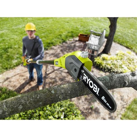 Ryobi One 18v Cordless Pole Pruner Skin Only Bunnings Warehouse