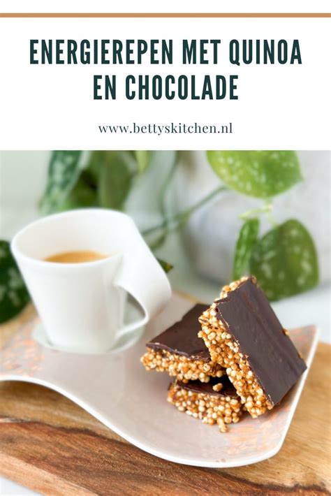 Energierepen Met Quinoa En Chocolade Recept Betty S Kitchen