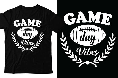 Football Game Day Vibes T Shirt Design Graphic By Almamun2248