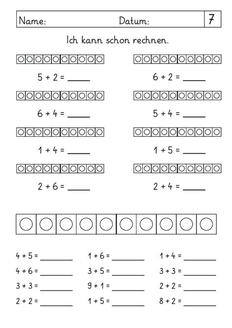 addieren mit dem Rechenstreifen 4 pdf Lernstübchen