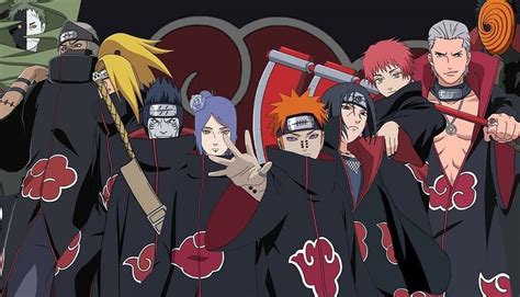 Team Akatsuki in Naruto