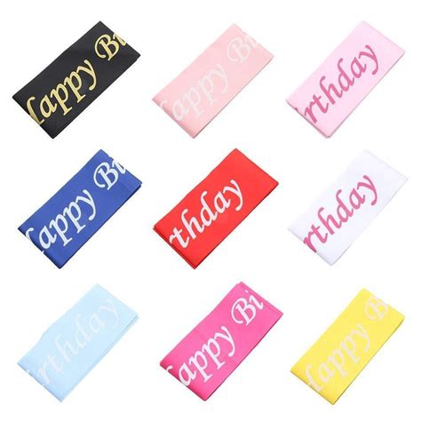 Gürtel für Etikette Happy Birthday Sash Party Favoriten Dekoration der