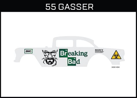 Hot Wheels Gasser Breaking Bad Waterslide Printed White