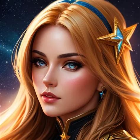 Star Woman Oil Painting Uhd 8k Very Detailed Bea Openart