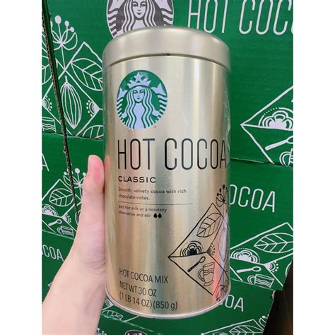 Bột cacao Starbucks Hot Cocoa Classic g Mỹ Date Shopee Việt Nam