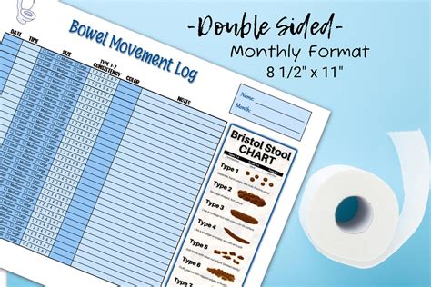 Bowel Movement Log, Poop Tracker, BM Chart, Diaper & Toileting ...